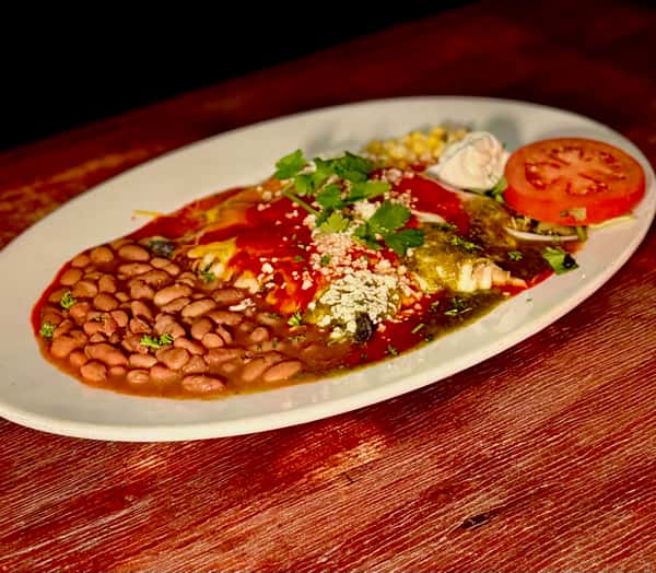 Santa Fe Blue Corn Enchiladas