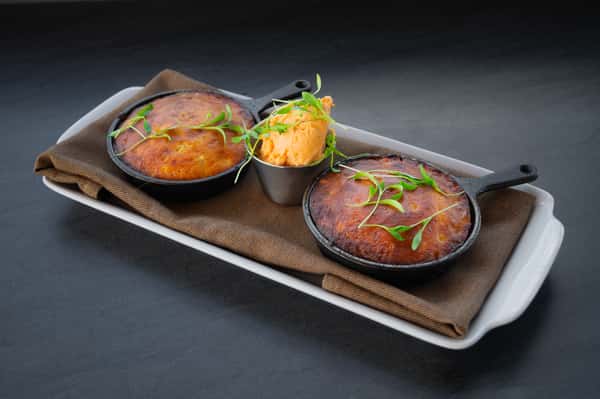 Cast Iron Baked Cornbread Muffins