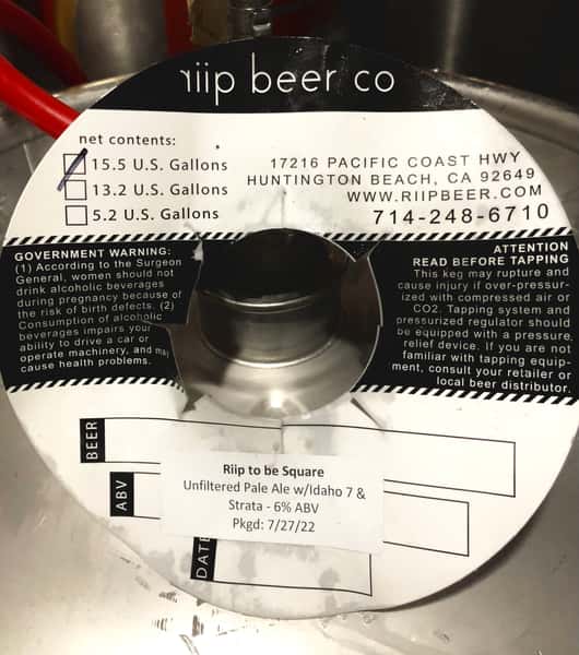 RIIP To Be Square Pale Ale-RIIP Beer CO-6% Draft