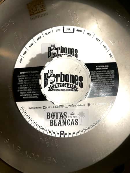 Botas Blancas White Ale-Los Barbones Cerveceria-5.2% Draft