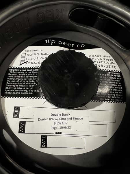 Double Dan K DIPA-RIIP Beer Co-9.5% 12oz Draft