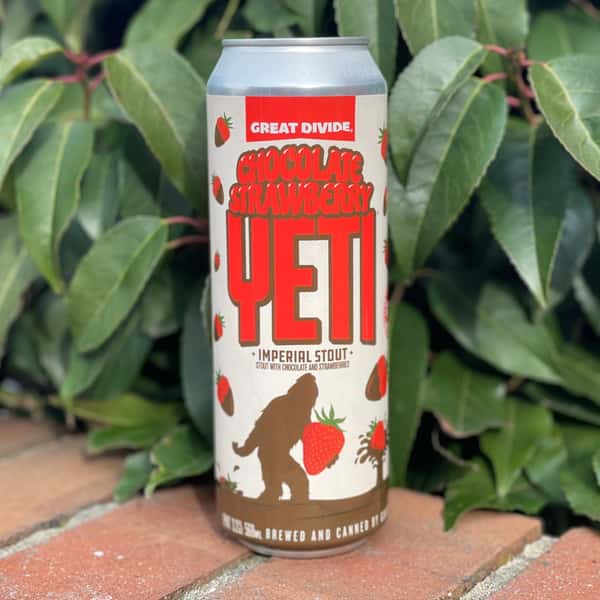"NEW" Chocolate Strawberry Yeti Stout-Great Divide Brewing Co.-9.5% 12oz
