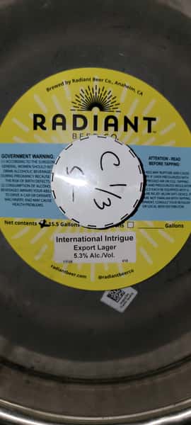 "NEW" International Intrigue -Radiant-5.3% DRAFT