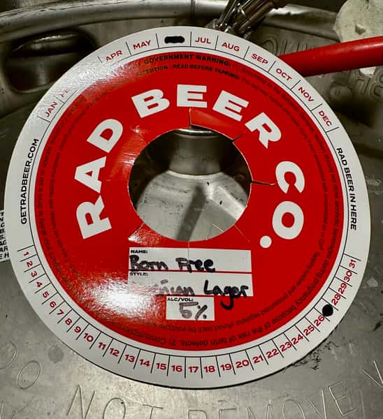 Born Free American Lager-Rad Beer Co.-5% Draft