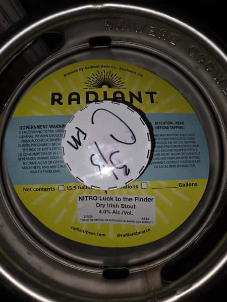 Luck to Finder Irish Nitro Stout-Dry Irish Stout-4% DRAFT