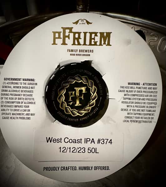 PFriem West Coast IPA-PFriem Family Brewers-6.8% Draft