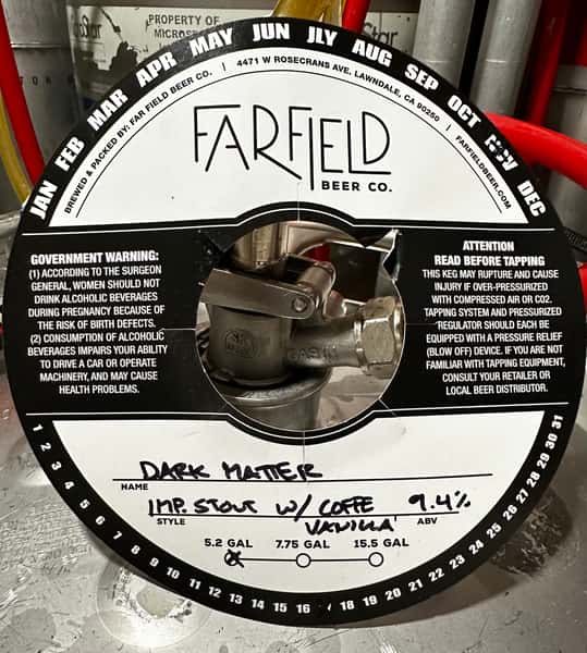 Dark Matter Imperial Stout-Farfield Beer CO.-9.4% 12oz Draft