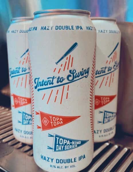 Intent to Swing Hazy DIPA- Topa Topa Brewing Co.-8.1% Can