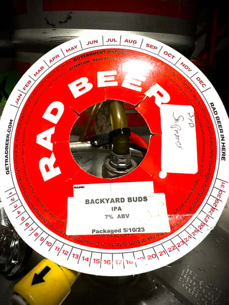BACKYARD BUDS IPA-RAD BEER CO.-7% DRAFT