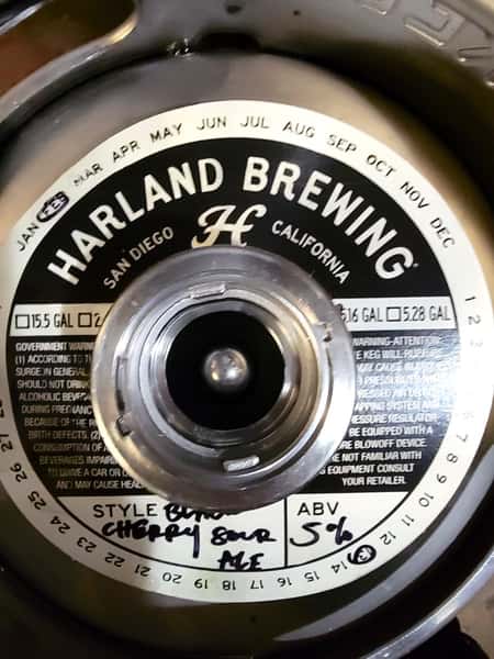 "NEW" Black Cherry Sour Ale-Harland Brewing Co.-5% Draft