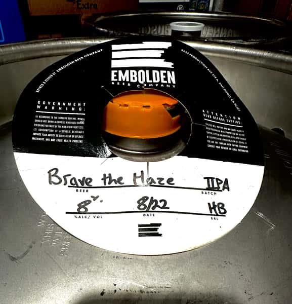 Brave the Haze DIPA- Embolden Beer Co- 8.1% Draft
