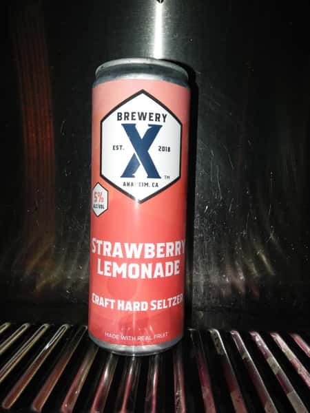 Strawberry Lemonade Seltzer- Brewery X- 5% Draft