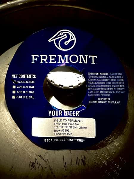 Field To Ferment Pale Ale-Fremont-6% Draft