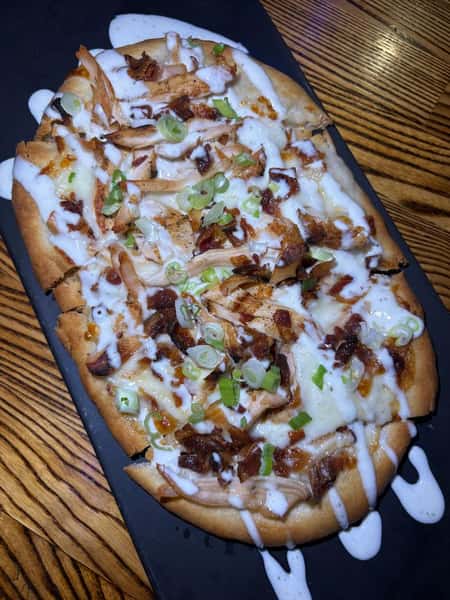 "NEW" CHICKEN BACON RANCH FLATBREAD PIZZA