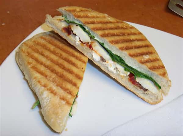 grilled sandwich on a plate
