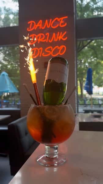 New drop alert 🚨our $25 spritz bowl are here 🧡🍊, just in time for when the group says ‘let’s go out for one drink’! and yes, it’s exactly what it sounds like a whole bowl of spritz for you and your besties to sip, gossip, and pretend you’re in Europe for the day. 🥂✈️#thelola #cocktails #bowl #party #drinks #lolahoboken #hoboken