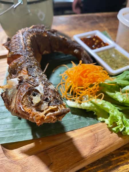 Pla Tod (Fried Branzino)