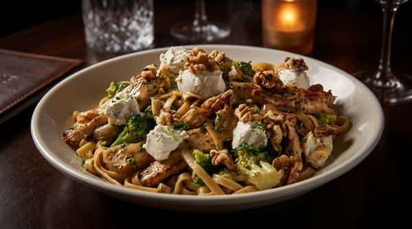 Garlic Roasted Chicken Pasta