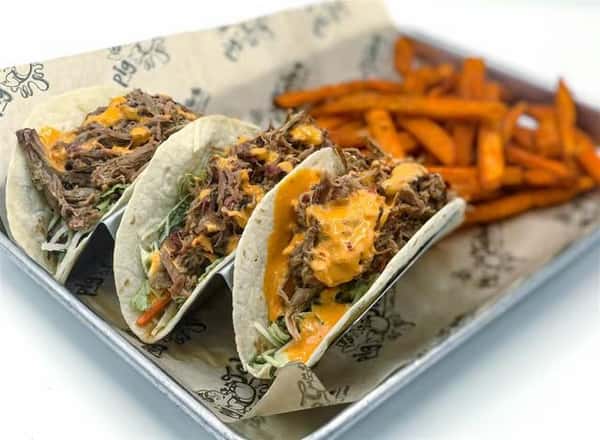 3 Brisket Tacos
