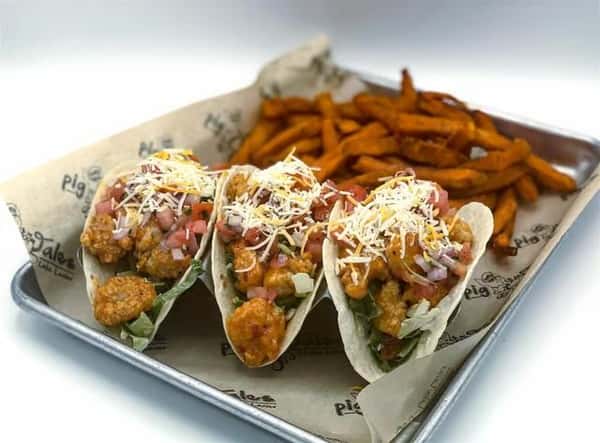3 Firecracker Shrimp Tacos