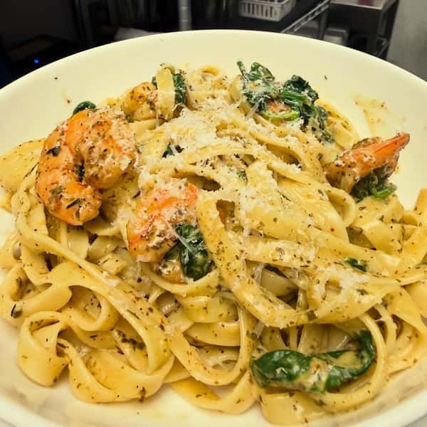 Grilled Shrimp Fettucini