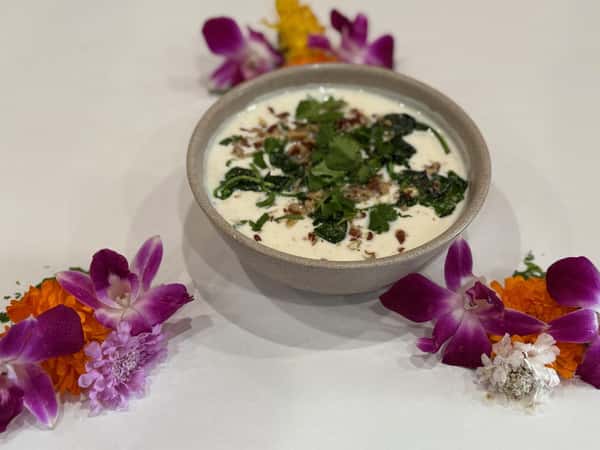 Spinach and Pecan Raita