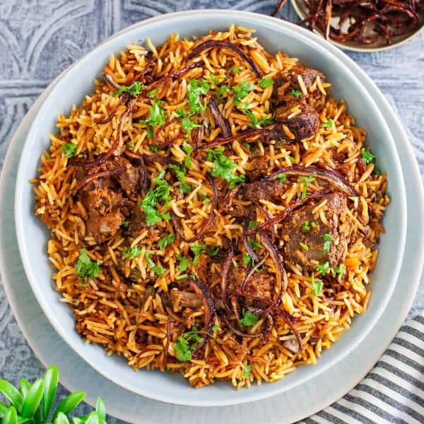 Braised Goat Dum Biryani