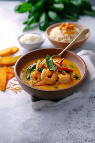 Kerala Shrimp Mango Curry