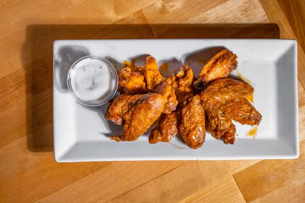 (5) Chicken Wings (plain, buffalo, mild, teriyaki, lemon pepper, bbq, thai chilli