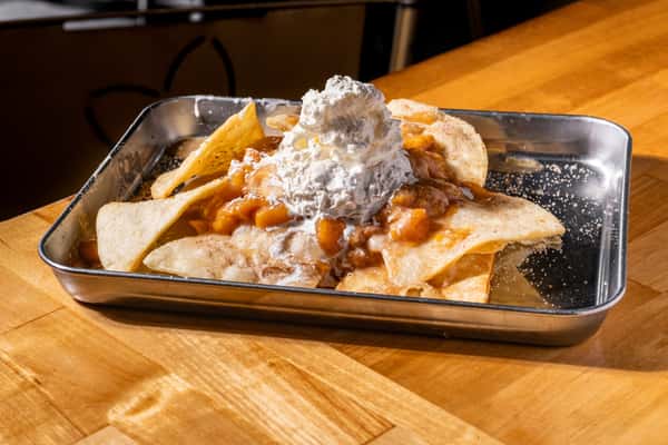 Peach Cobbler Nachos