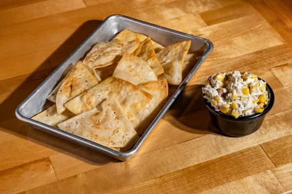 Chips & Creamy Z-Elote Dip