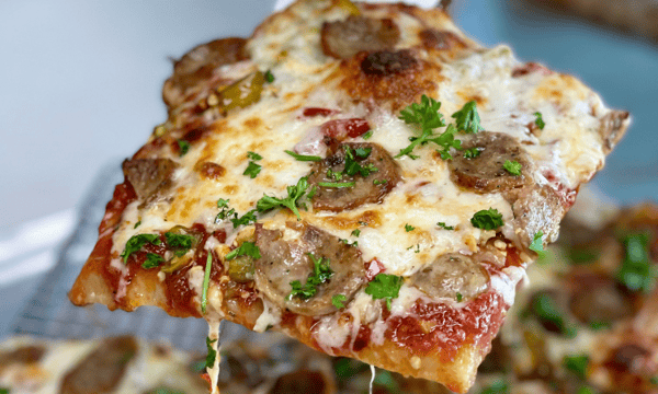 Spicy Sausage Square Pizza