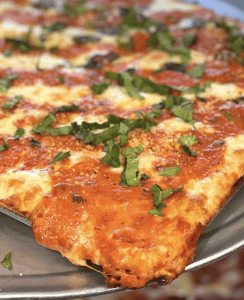 Vodka Cheese Square Pizza