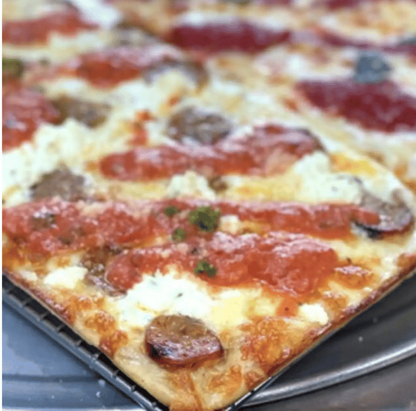 Sausage Alla Vodka Square Pizza