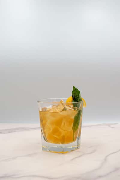 Whiskey Basil Sour