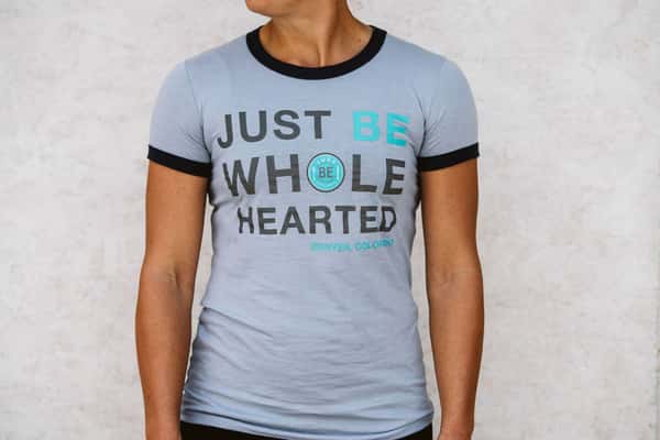 Just BE Wholehearted- Ladies Jersey Ringer Tee