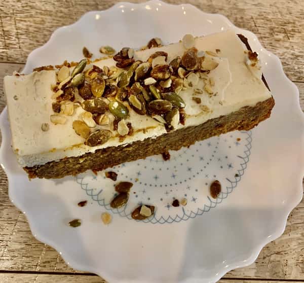 Pumpkin Spice Cake - Slice
