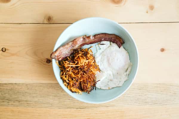 Kids 1 Egg Breakfast (With Sweet Potato And Bacon)