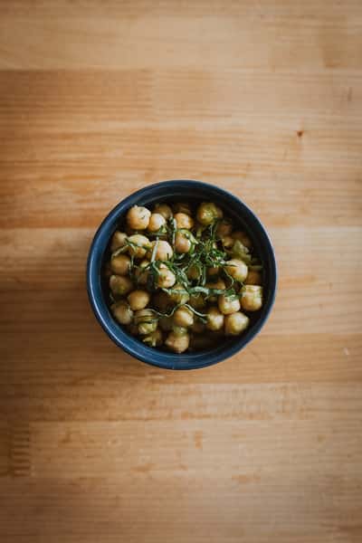 Side Basil Chick Peas