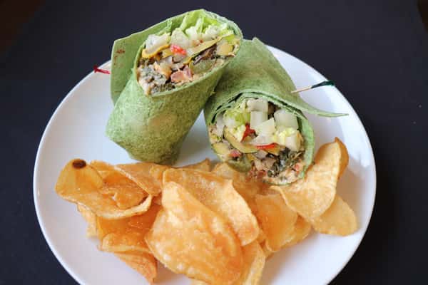 Vegetable and Hummus Wrap