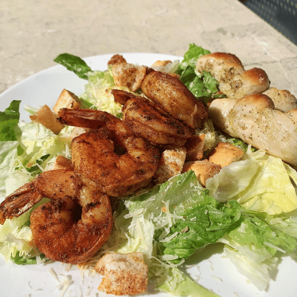 Cajun Shrimp Caesar Salad