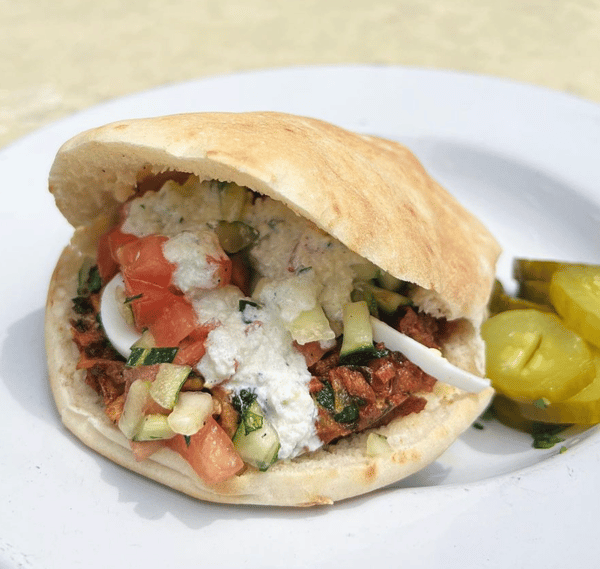 Greek Falafel Pita Sandwich