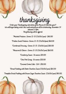 Thanksgiving To-Go