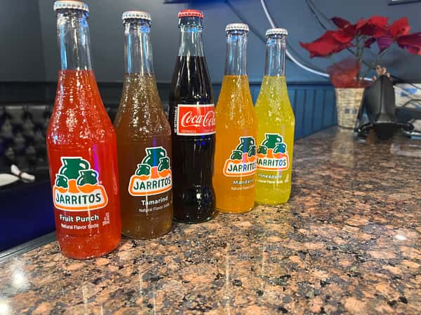 Glass bottle mexican soda.