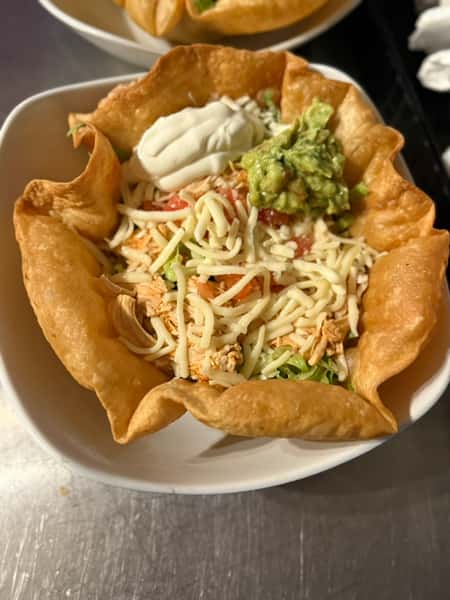 Fajita tacos salad