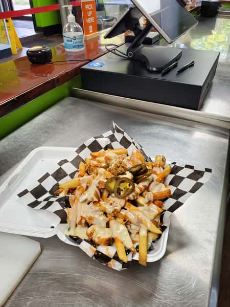 Loaded Cheesy Fries - Boneless Buffalo Chicken