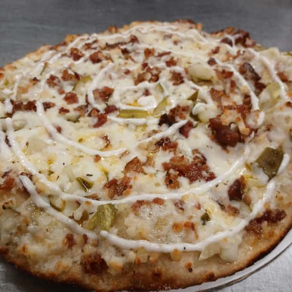 PICKLE BACON PIZZA - 10" Small (12 pieces)