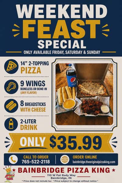 WEEKEND FEAST (Available Friday, Saturday, Sunday)
