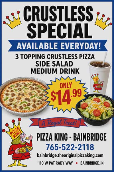 CRUSTLESS PIZZA SPECIAL