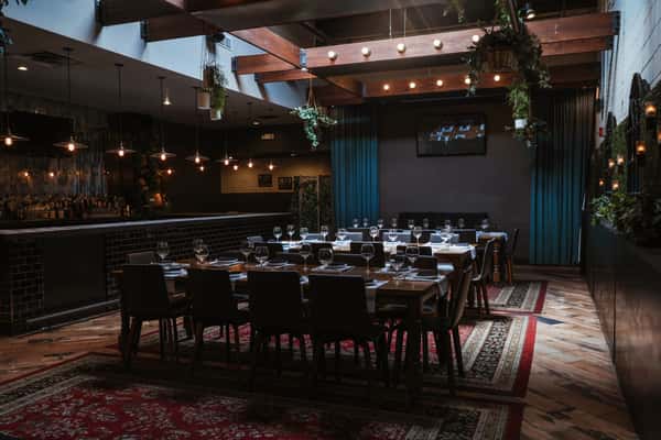 Spacious dining for intimate and large groups